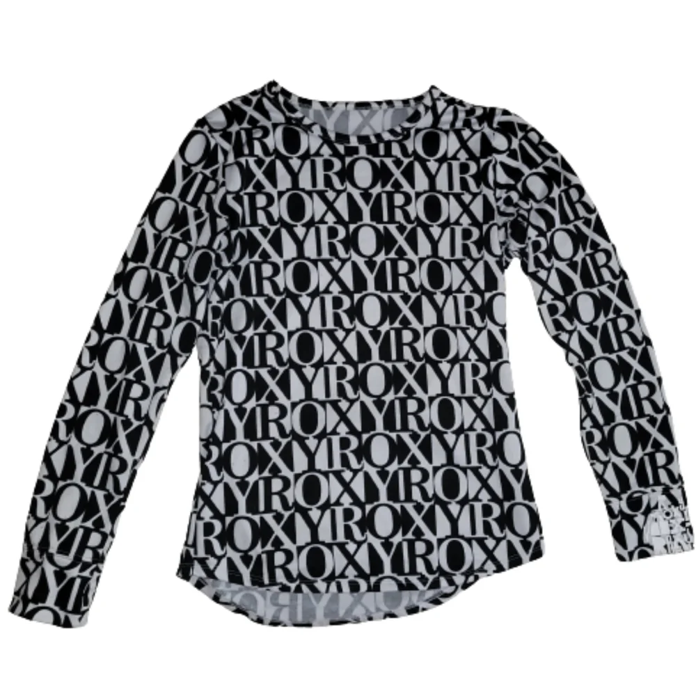 Roxy Wmns Base Layer Ski/Snowboard Top Long Sleeve Black & White Size Large - Picture 2 of 6